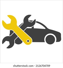 Car repair icon. Car repair illustration icon elements. You can use signs and symbols.