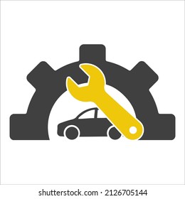 Car repair icon. Car repair illustration icon elements. You can use signs and symbols.