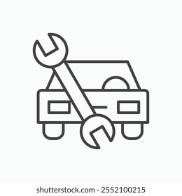 Car repair icon. line style vector icon.