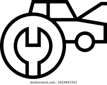 car repair icon. Thin linear style design isolated on white background