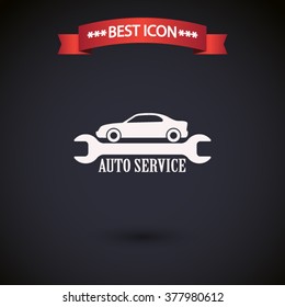 Car repair icon vector