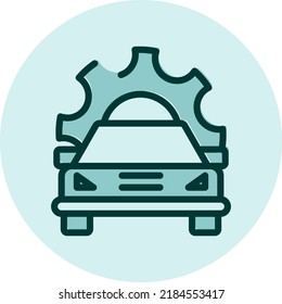 Car repair, illustration, vector on a white background.