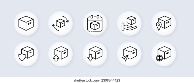Car repair. Line icon, black, fixing a car. Vector icons.