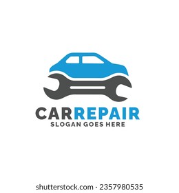 Car repair logo design vector illustration