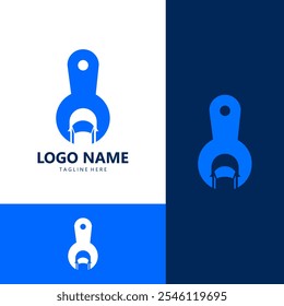 Logo-Design-Vektor für die Fahrzeugreparatur