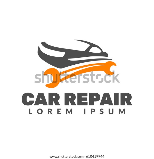 Car repair logo. Car icon. Auto repair logo. Auto\
silhouette vector emblem, badges. Car Service logo. Tools icon.\
Wrench icon.