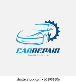 Car Repair Logo Icon With Gear, Use For Your Car Workshop