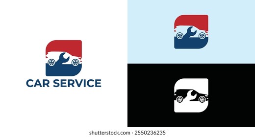 Car repair logo template design. Automobile Logo.