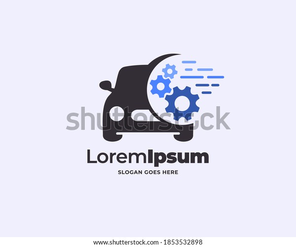 Car repair logo template. Modern tech\
transportation design\
vector