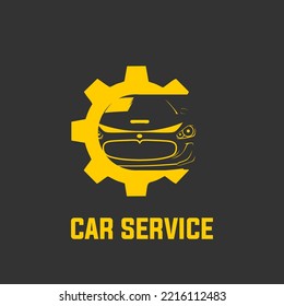 car repair logo template, car service, car garage