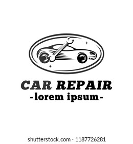 Car repair logo. Vector and illustration.