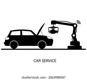 Car repair and maintenance repair logo. editable vector graphics. Automotive and transportation Logo template.
