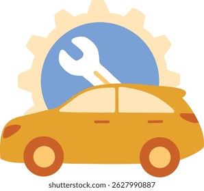 Car Repair and Maintenance Service Icon