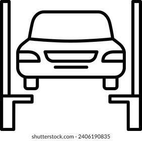 Car Repair Outline vector illustration icon