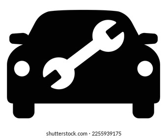 Car repair service flat vector icon for apps and websites