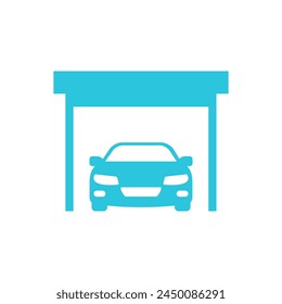 Car repair service front view icon