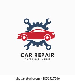 Car Repair Service Garage Logo Template Stock Vector (Royalty Free ...