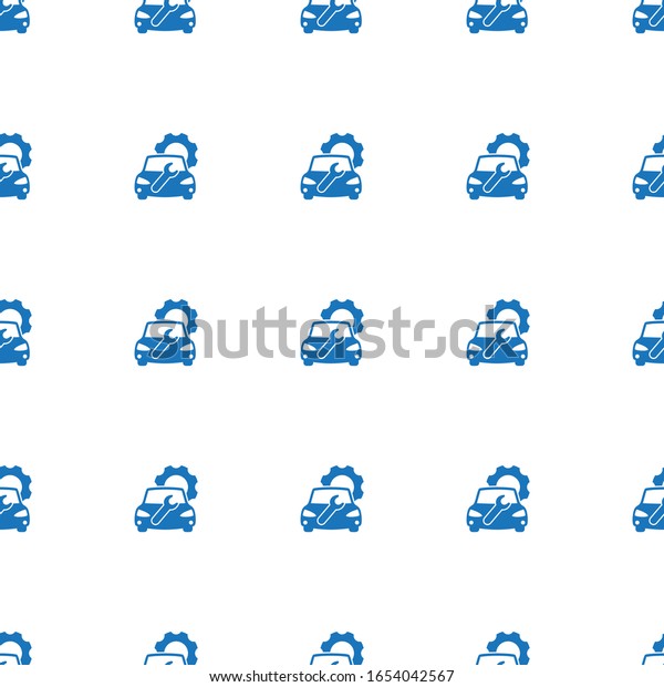 Car repair service icon\
pattern seamless isolated on white background. Editable filled Car\
repair service icon. Car repair service icon pattern for web and\
mobile.