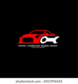 Car repair service logo design vector
