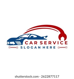 car repair and service logo design template. auto service logo design vector