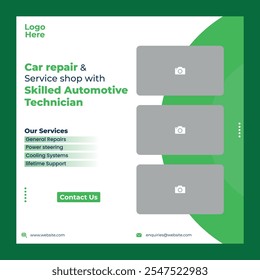 Car Repair Service Social Media Post Template