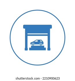 Car repair services shop icon | Circle version icon |
