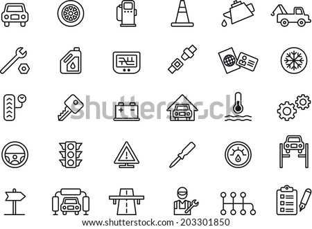 Car Repair Shop icons