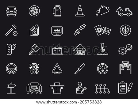 Car Repair Shop icons