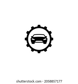 Car repair simple flat icon vector illustration