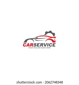Car repair simple flat logo vector illustration