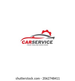 Car repair simple flat logo vector illustration