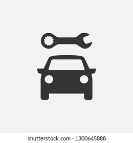 Car repair. Simple vector icon