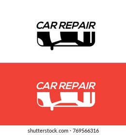 Car Repair simple vector logo design concept. Car service.