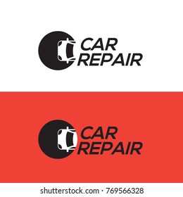 Car Repair simple vector logo design concept. Car service.