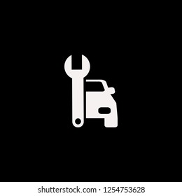 car repair vector icon. flat car repair design. car repair illustration for graphic 