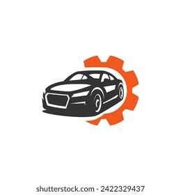 car repair vector logo design