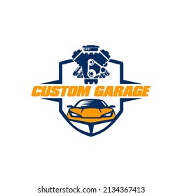 Car Repair Workshop Logo Concept