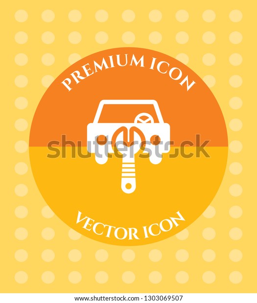 Car Repairing Icon for Web. Application, Software\
& Graphic Design.