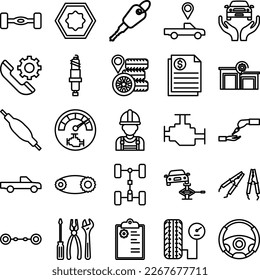 Car Repairing icons set, Car Repairing vector icon, Car Repairing icons pack,  service icons set, car service icons pack, auto service  pack, service flat  set
