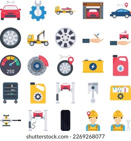 Car Repairing icons set, Car Repairing vector icon, Car Repairing icons pack,  service icons set, car service icons pack, auto service  pack, service flat  set
