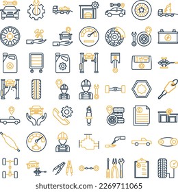 Car Repairing icons set, Car Repairing vector icon, Car Repairing icons pack,  service icons set, car service icons pack, auto service  pack, service flat  set
