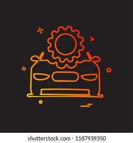 car repairing setting gear icon vector design