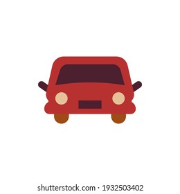 Car. Retro colors. Vector illustration