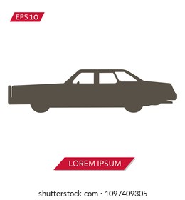 car retro vector icon symbol