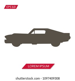 car retro vector icon symbol
