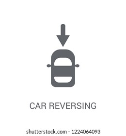 car reversing light icon. Trendy car reversing light logo concept on white background from car parts collection. Suitable for use on web apps, mobile apps and print media.