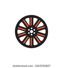 car rim icon vector illustration logo design