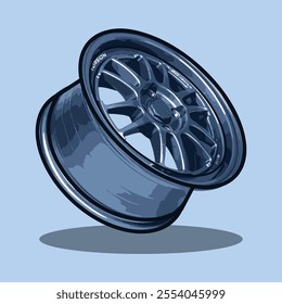 car rim illustrator vector design