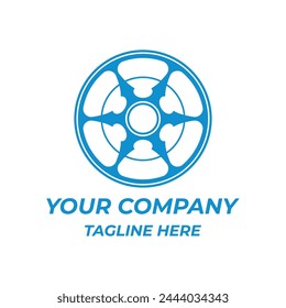 Ilustración del logotipo del Vector del borde del coche