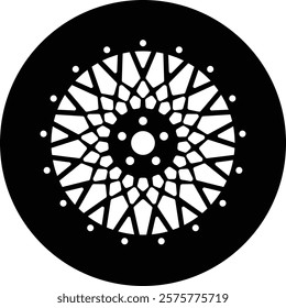 Car rims design silhouette illustration